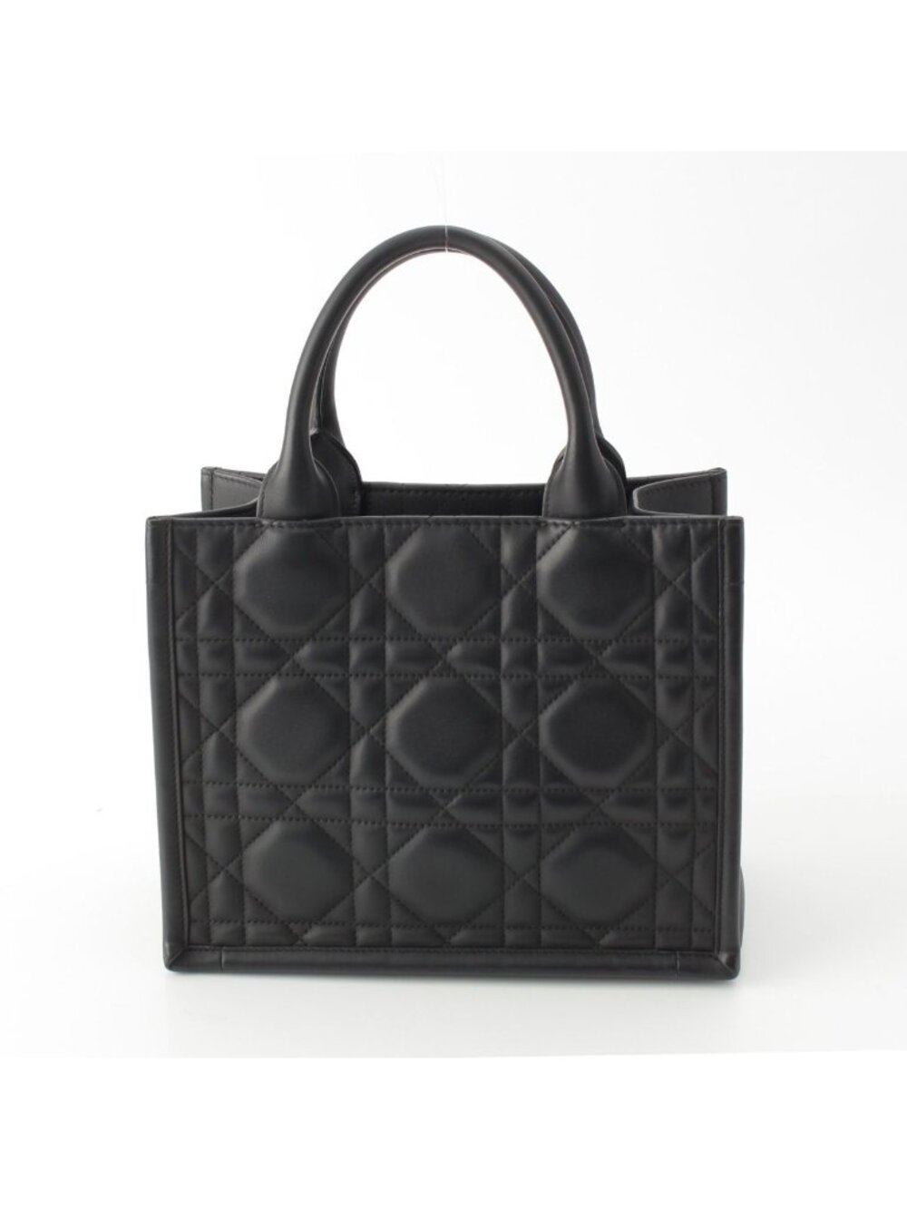 Dior Leather Micro Cannage Book Tote So Black Small - Picture 4 of 10